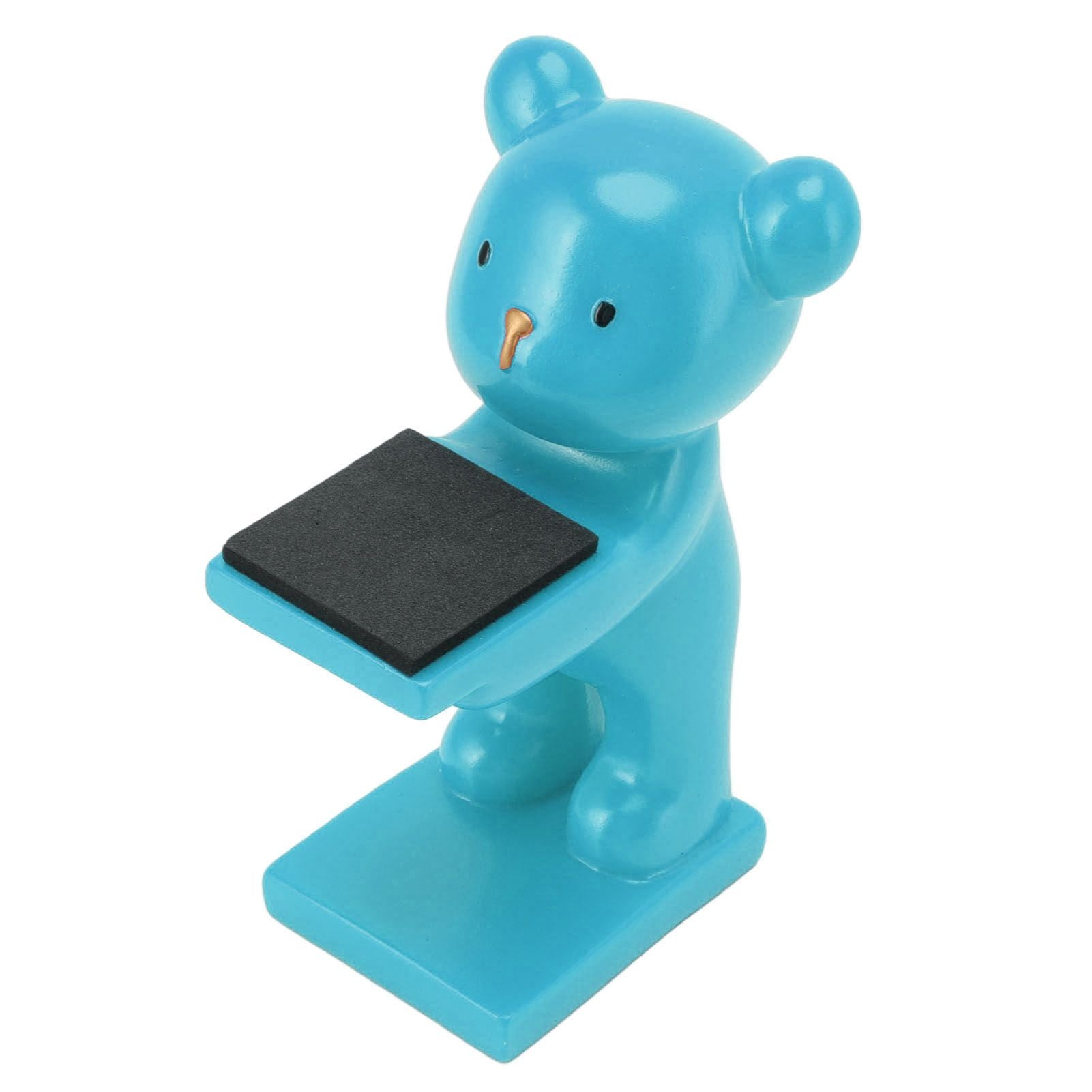 Bear Watch Stand Handcrafted Three Dimensional Modern Style Resin Watch Display Stand for Home Office Blue V1294-YM3117220223013-0421