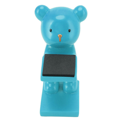 Bear Watch Stand Handcrafted Three Dimensional Modern Style Resin Watch Display Stand for Home Office Blue V1294-YM3117220223013-0421
