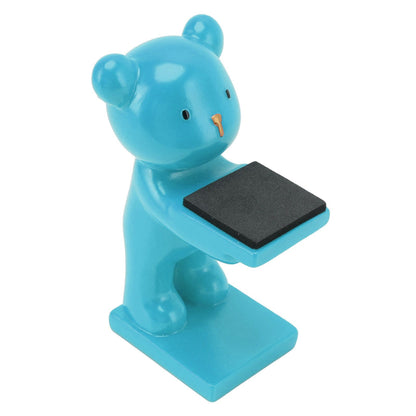 Bear Watch Stand Handcrafted Three Dimensional Modern Style Resin Watch Display Stand for Home Office Blue V1294-YM3117220223013-0421