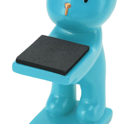 Bear Watch Stand Handcrafted Three Dimensional Modern Style Resin Watch Display Stand for Home Office Blue V1294-YM3117220223013-0421