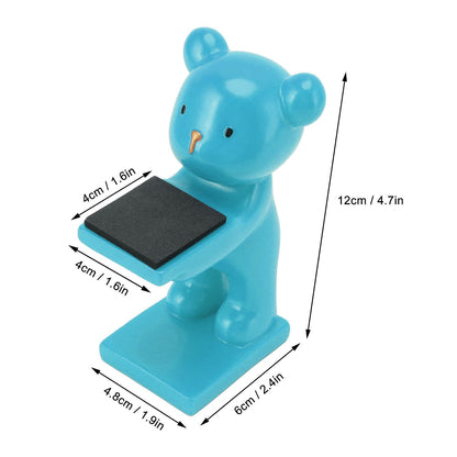Bear Watch Stand Handcrafted Three Dimensional Modern Style Resin Watch Display Stand for Home Office Blue V1294-YM3117220223013-0421