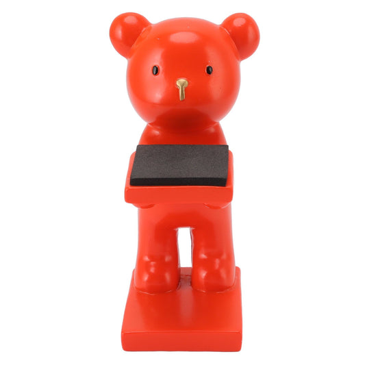 Bear Watch Stand Handcrafted Three Dimensional Modern Style Resin Watch Display Stand for Home Office Orange V1294-YM3117220223015-0421