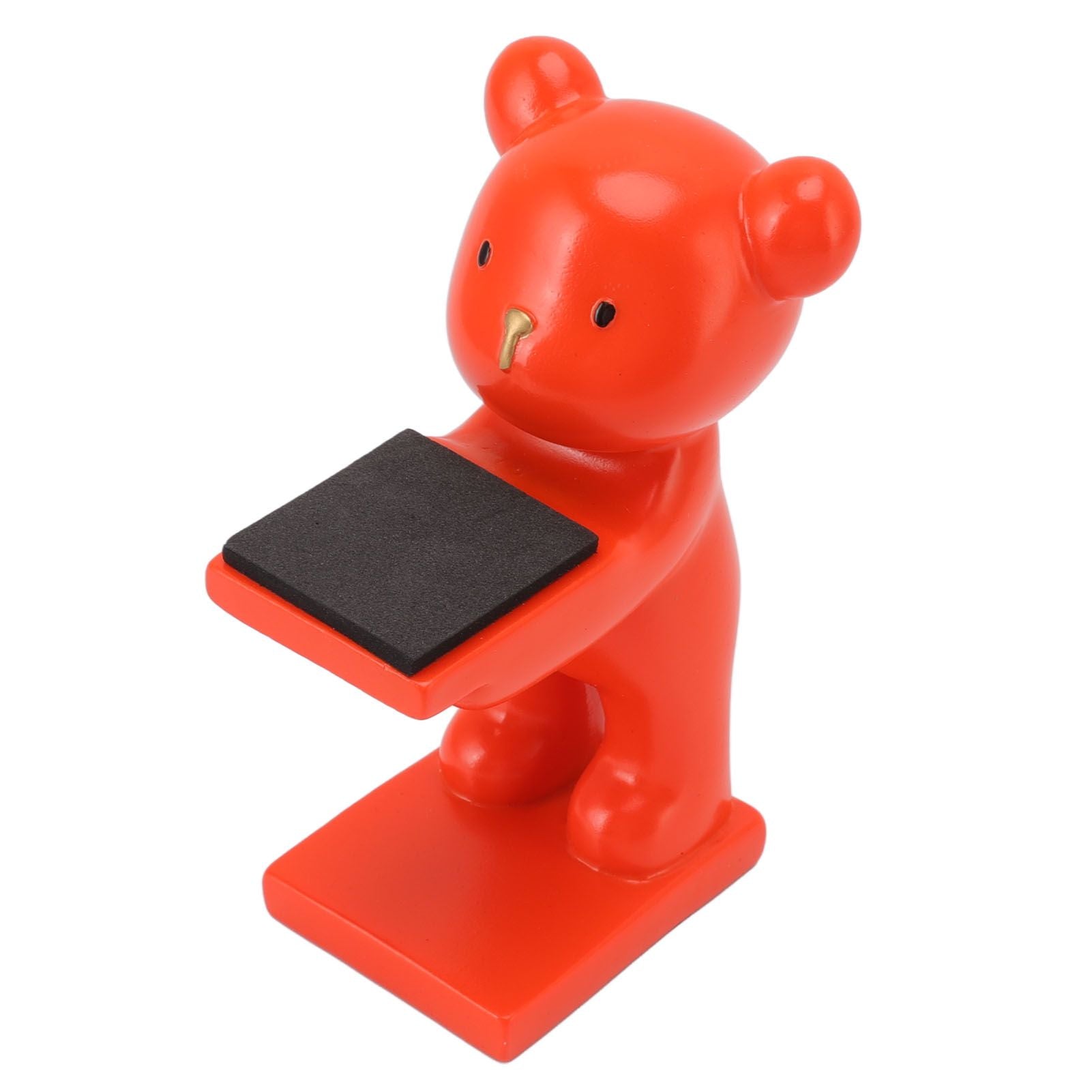 Bear Watch Stand Handcrafted Three Dimensional Modern Style Resin Watch Display Stand for Home Office Orange V1294-YM3117220223015-0421