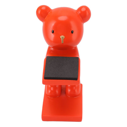 Bear Watch Stand Handcrafted Three Dimensional Modern Style Resin Watch Display Stand for Home Office Orange V1294-YM3117220223015-0421