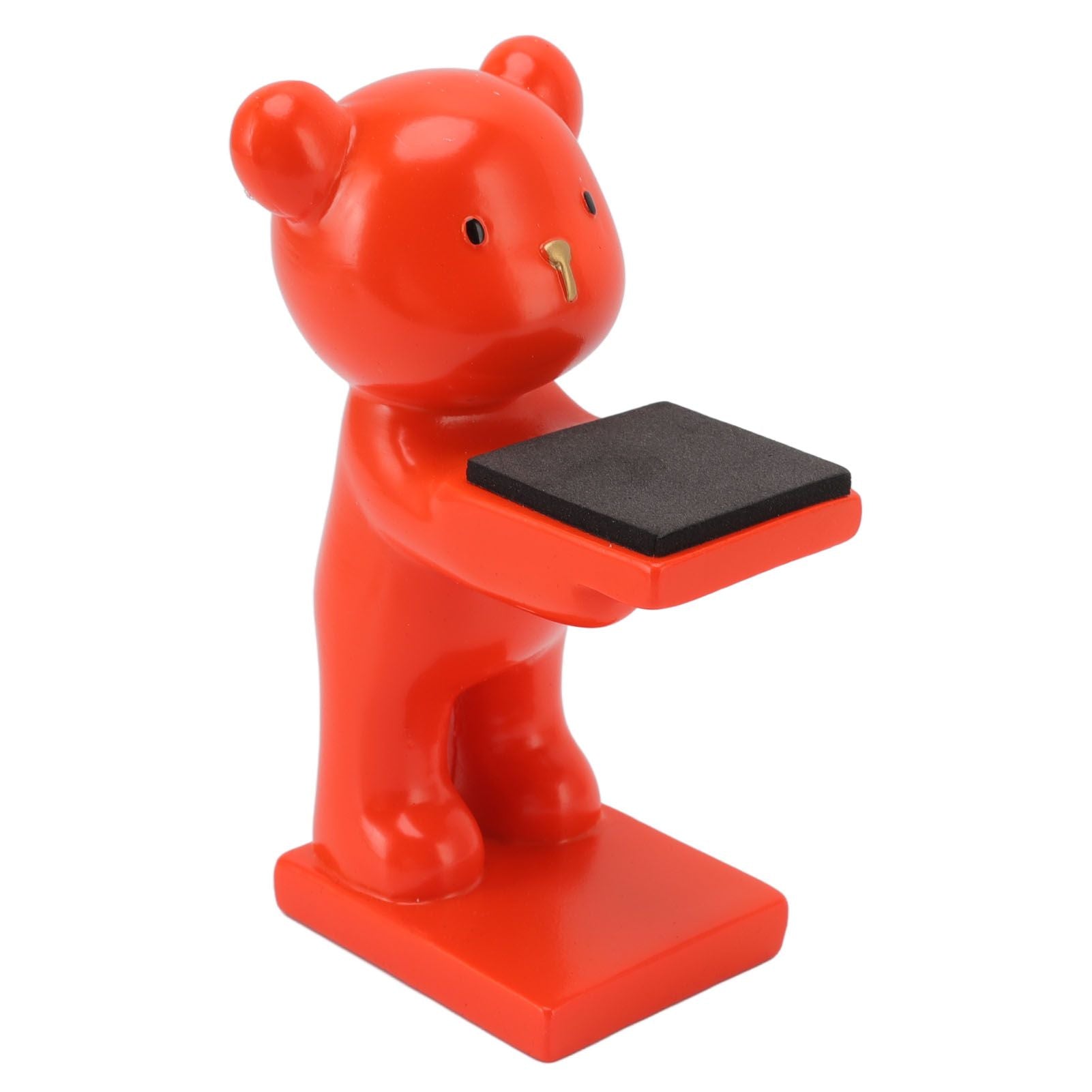 Bear Watch Stand Handcrafted Three Dimensional Modern Style Resin Watch Display Stand for Home Office Orange V1294-YM3117220223015-0421
