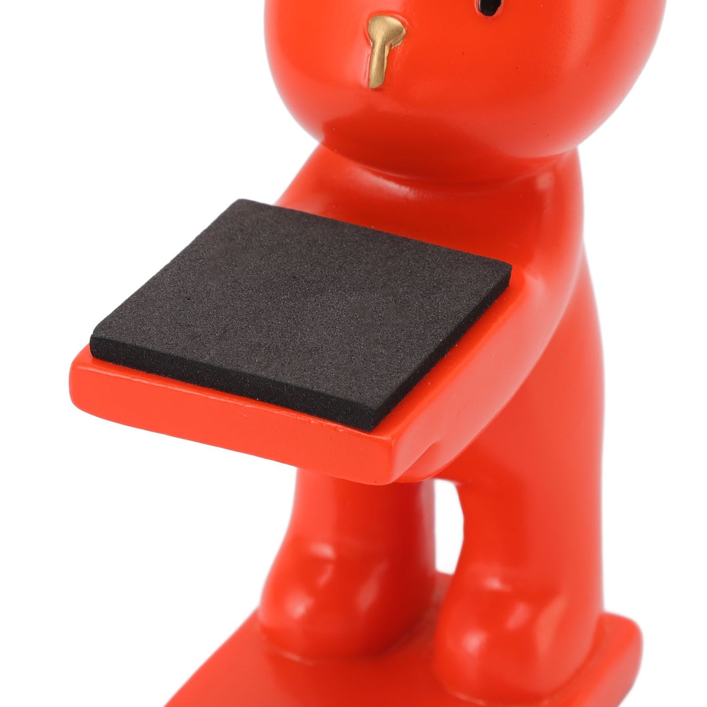 Bear Watch Stand Handcrafted Three Dimensional Modern Style Resin Watch Display Stand for Home Office Orange V1294-YM3117220223015-0421