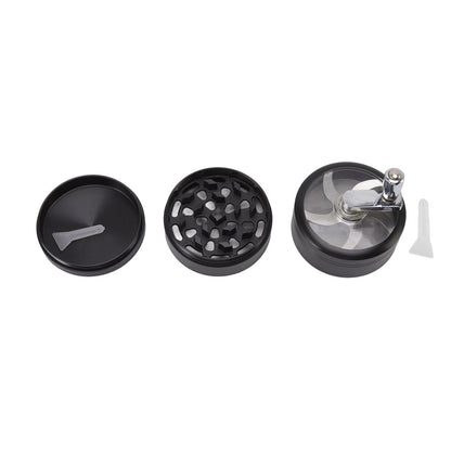 4 Layers Hand Crank Spices Grinder Zinc Alloy 60mm Manual Spice Grinder with Filter V1294-YM3117220223411-0421