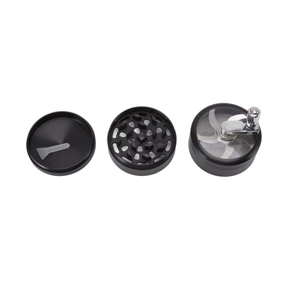 4 Layers Hand Crank Spices Grinder Zinc Alloy 60mm Manual Spice Grinder with Filter V1294-YM3117220223411-0421