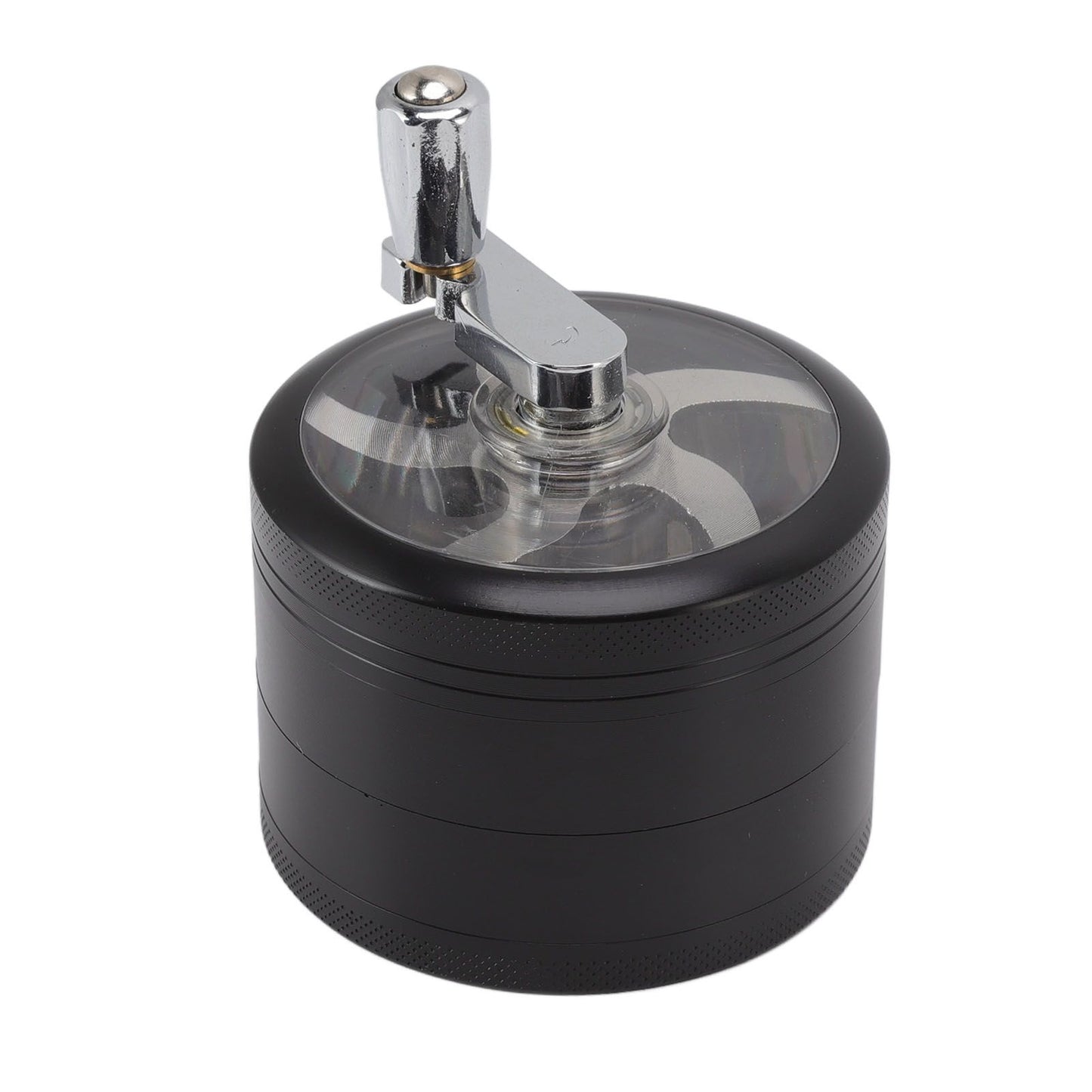 4 Layers Hand Crank Spices Grinder Zinc Alloy 60mm Manual Spice Grinder with Filter V1294-YM3117220223411-0421
