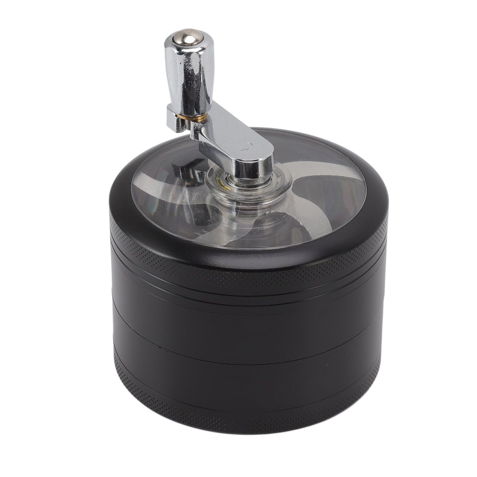 4 Layers Hand Crank Spices Grinder Zinc Alloy 60mm Manual Spice Grinder with Filter V1294-YM3117220223411-0421