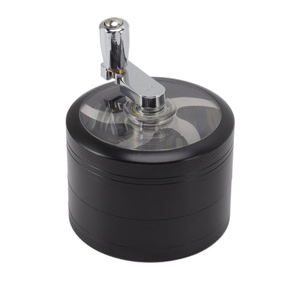 4 Layers Hand Crank Spices Grinder Zinc Alloy 60mm Manual Spice Grinder with Filter V1294-YM3117220223411-0421