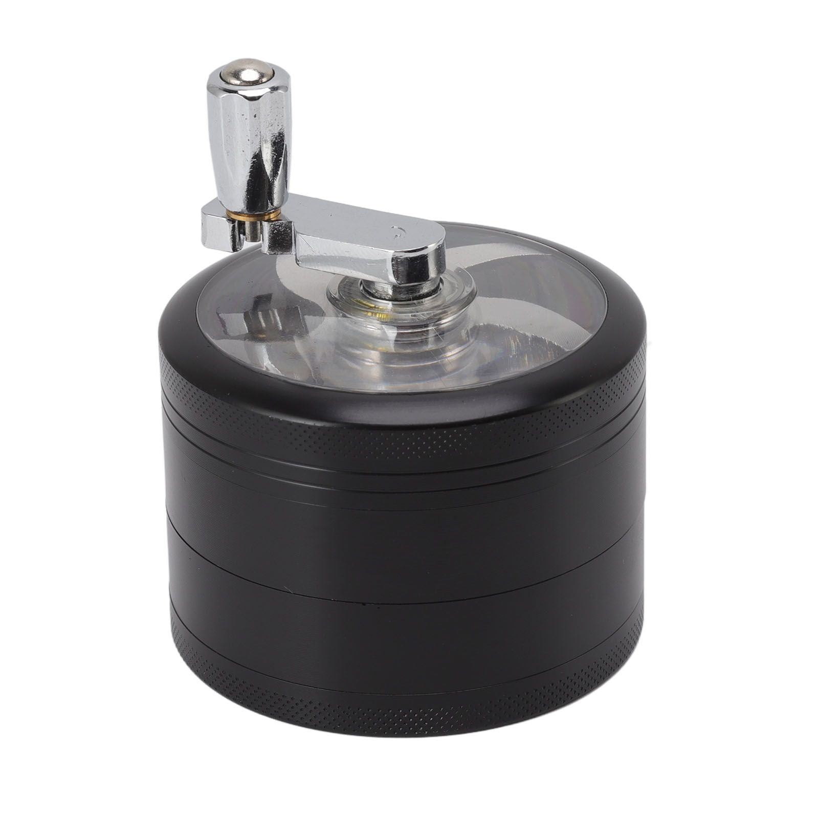 4 Layers Hand Crank Spices Grinder Zinc Alloy 60mm Manual Spice Grinder with Filter V1294-YM3117220223411-0421