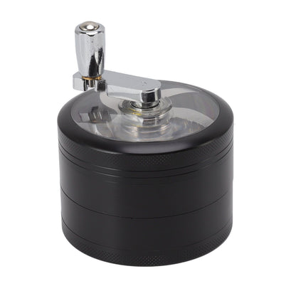 4 Layers Hand Crank Spices Grinder Zinc Alloy 60mm Manual Spice Grinder with Filter V1294-YM3117220223411-0421