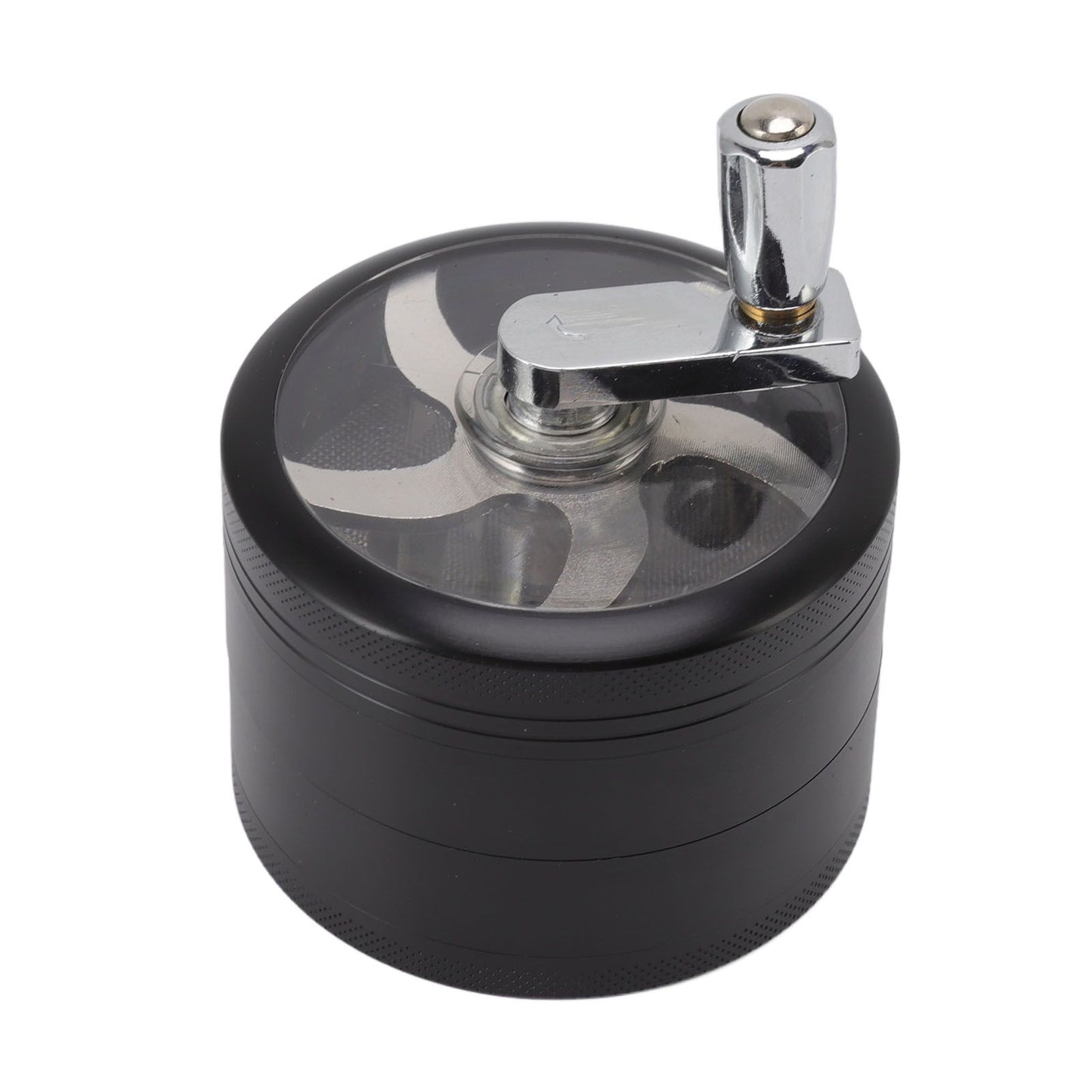 4 Layers Hand Crank Spices Grinder Zinc Alloy 60mm Manual Spice Grinder with Filter V1294-YM3117220223411-0421