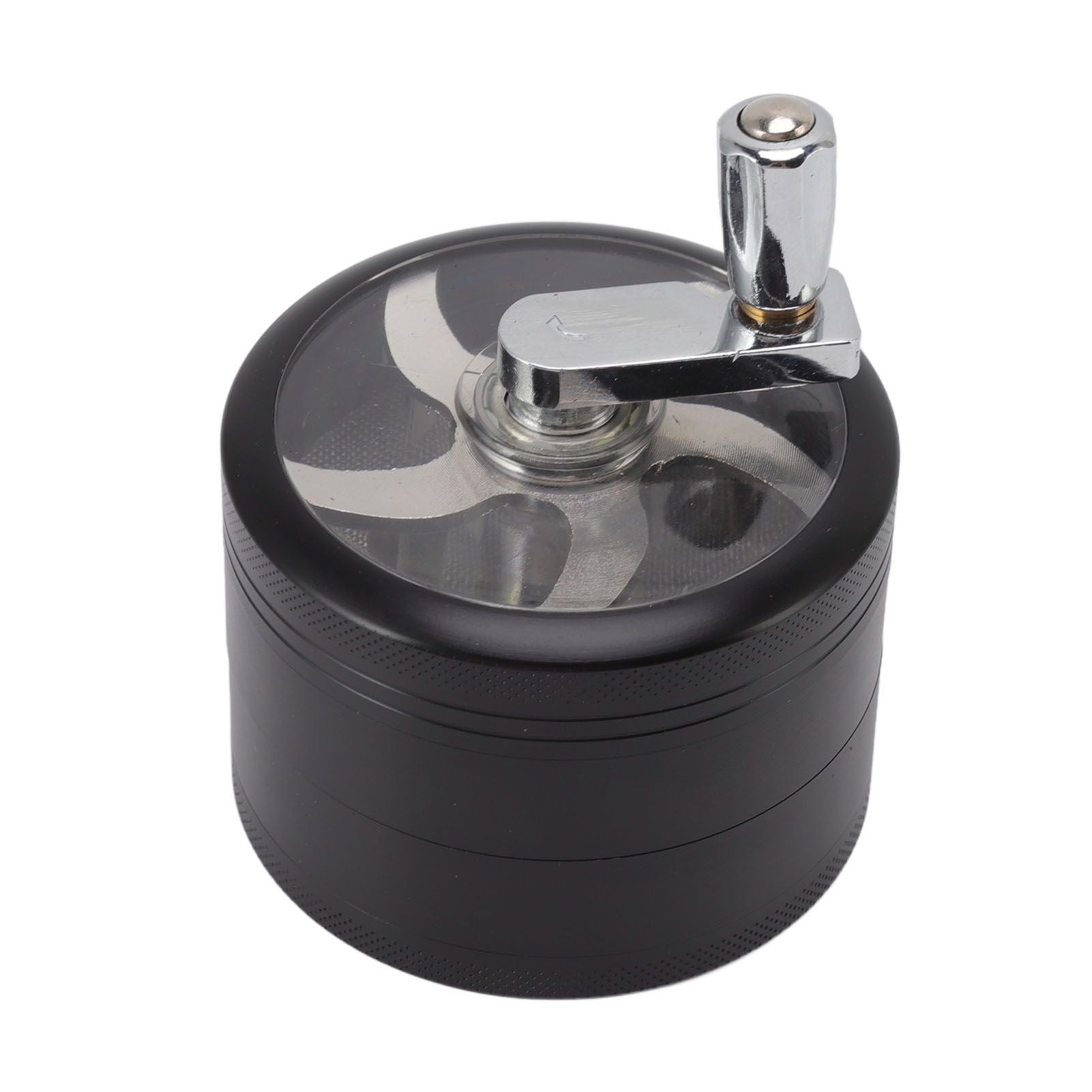 4 Layers Hand Crank Spices Grinder Zinc Alloy 60mm Manual Spice Grinder with Filter V1294-YM3117220223411-0421