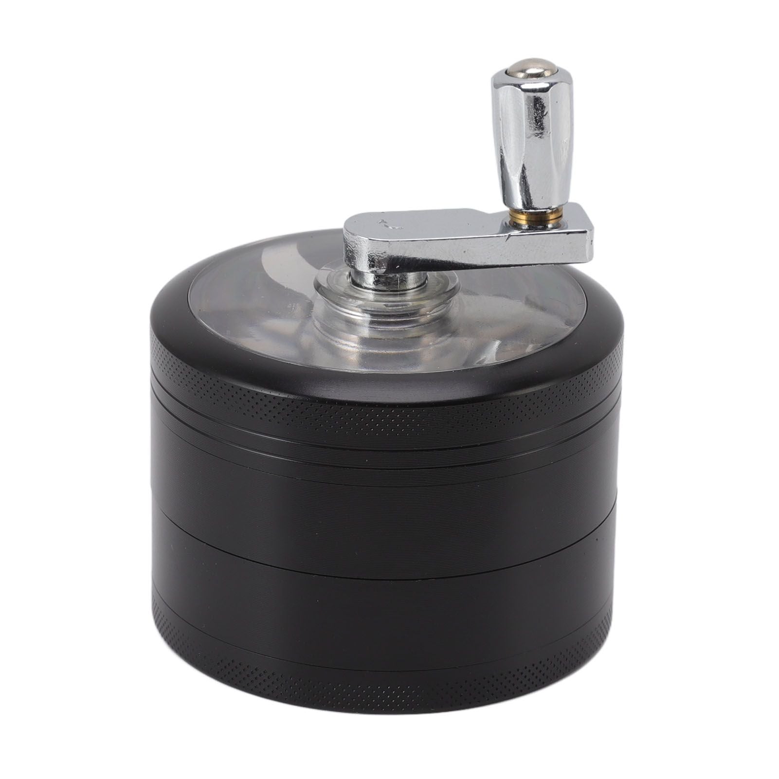 4 Layers Hand Crank Spices Grinder Zinc Alloy 60mm Manual Spice Grinder with Filter V1294-YM3117220223411-0421