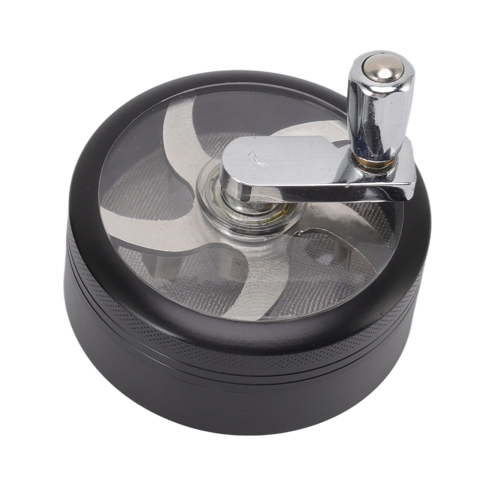4 Layers Hand Crank Spices Grinder Zinc Alloy 60mm Manual Spice Grinder with Filter V1294-YM3117220223411-0421