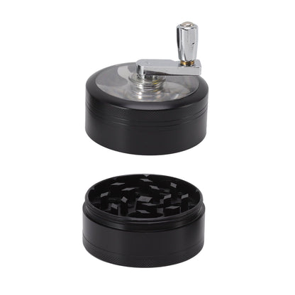 4 Layers Hand Crank Spices Grinder Zinc Alloy 60mm Manual Spice Grinder with Filter V1294-YM3117220223411-0421