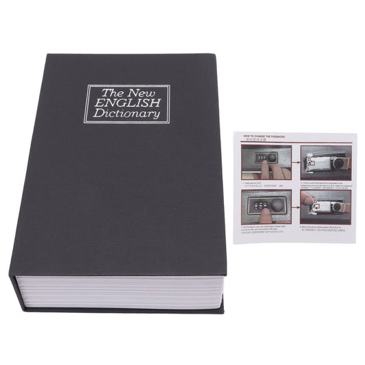 Book Safe Box Innovative Medium Dictionary Diversion Book Safe with Coded Lock for Storing Money Jewelry V1294-YM3117220223811-0421