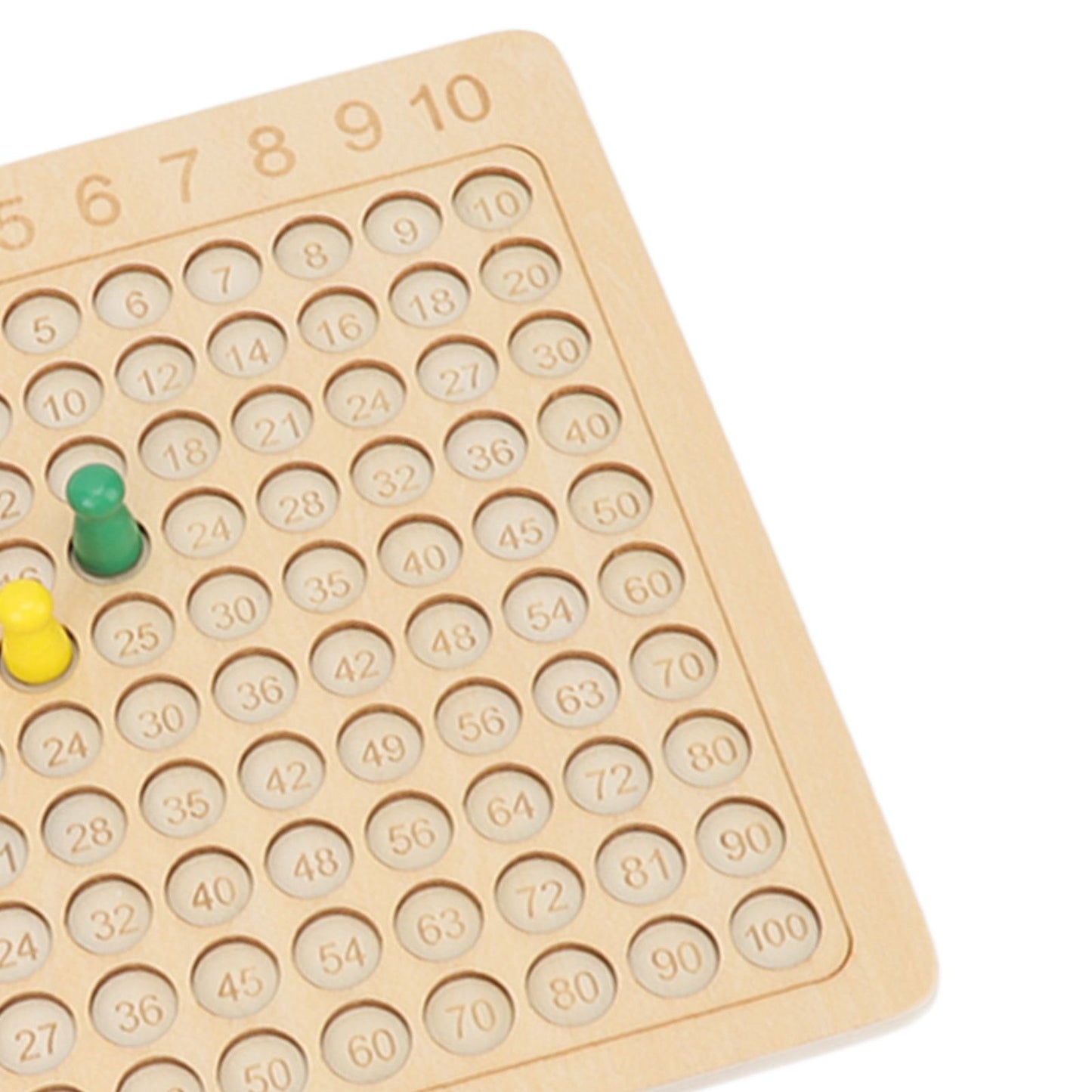 Math Multiplication Board Children Montessori Counting Educational Toys Wooden Multiplication Table Board Game V1294-YM3117220223911-0421