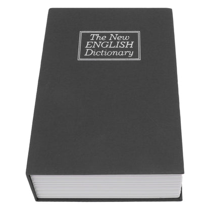 Book Safe Simulation Book Safe Box Portable Money Storing Box with Lock Key for Birthday Gift Black V1294-YM3117220224011-0421