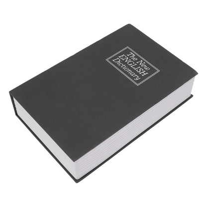 Book Safe Simulation Book Safe Box Portable Money Storing Box with Lock Key for Birthday Gift Black V1294-YM3117220224011-0421
