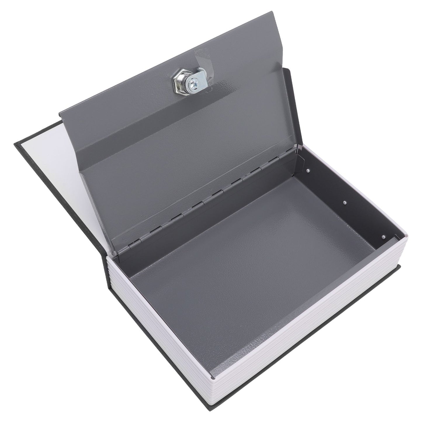 Book Safe Simulation Book Safe Box Portable Money Storing Box with Lock Key for Birthday Gift Black V1294-YM3117220224011-0421