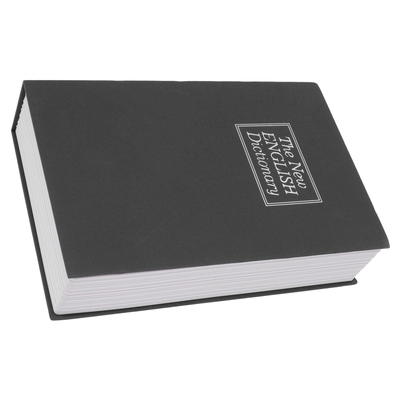 Book Safe Simulation Book Safe Box Portable Money Storing Box with Lock Key for Birthday Gift Black V1294-YM3117220224011-0421