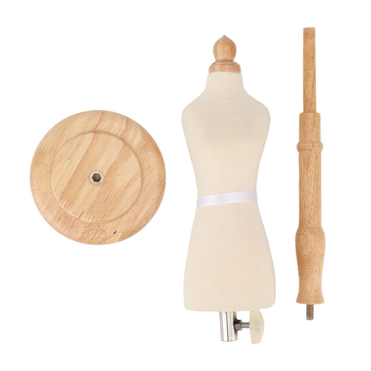 Female Dress Form Professional Beech Wood Durable Sewing Dress Form with Wooden Base for Clothing Dress V1294-YM3117220224111-0421