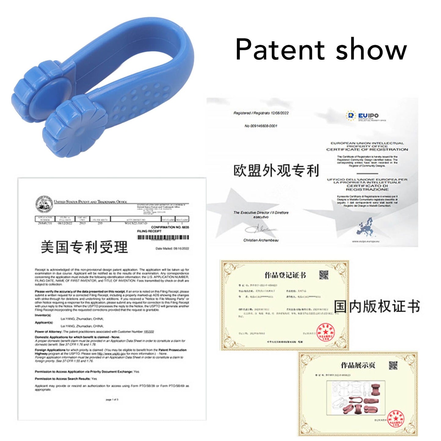 8PCS Hand Pressure Point Tool Plastic Hand Acupressure Clip for Between Thumb and Index Migraine Headache V1294-YM3117220224312-0421