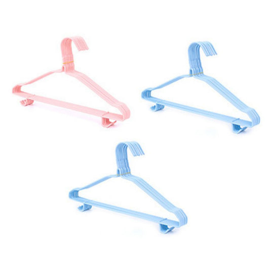 30 Pcs Clothes Hangers Hook Design Anti Skid Environmentally Friendly Metal Hangers for Home Use Pink Blue V1294-YM3117220224511-0421