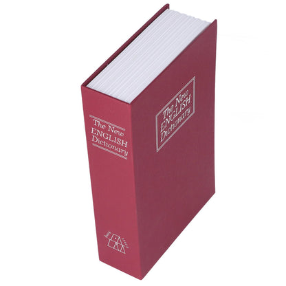 Book Safe Case Simulation Portable Safe Storage Box with Combination Lock for Bank Cards Jewelry Money Red V1294-YM3117220224612-0421