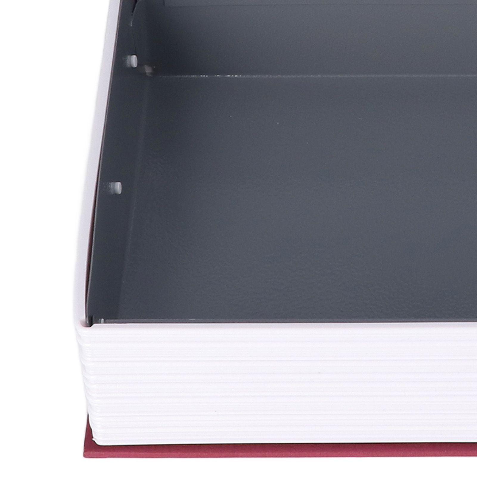 Book Safe Case Simulation Portable Safe Storage Box with Combination Lock for Bank Cards Jewelry Money Red V1294-YM3117220224612-0421
