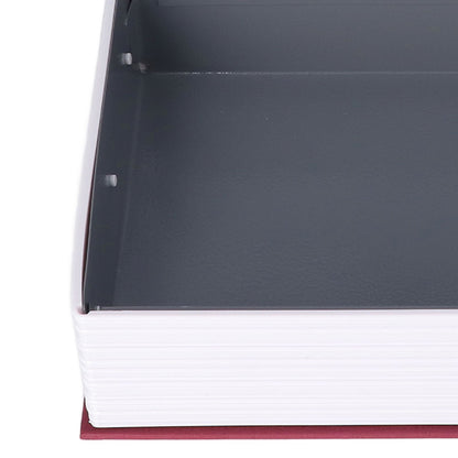 Book Safe Case Simulation Portable Safe Storage Box with Combination Lock for Bank Cards Jewelry Money Red V1294-YM3117220224612-0421