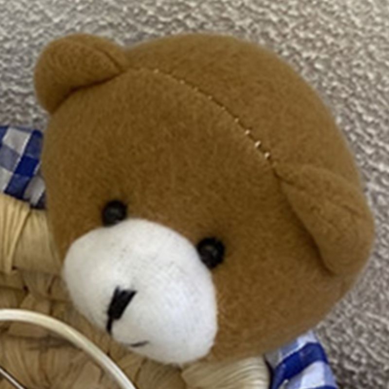 Cute Cartoon Bear Storage Basket Straw Storage Basket for Desktop Office Bedroom M V1294-YM3117220225912-0421