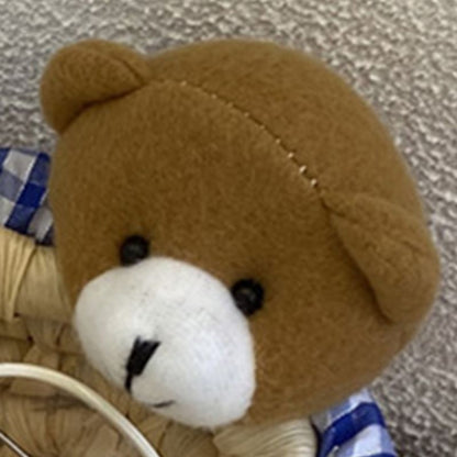 Cute Cartoon Bear Storage Basket Straw Storage Basket for Desktop Office Bedroom M V1294-YM3117220225912-0421