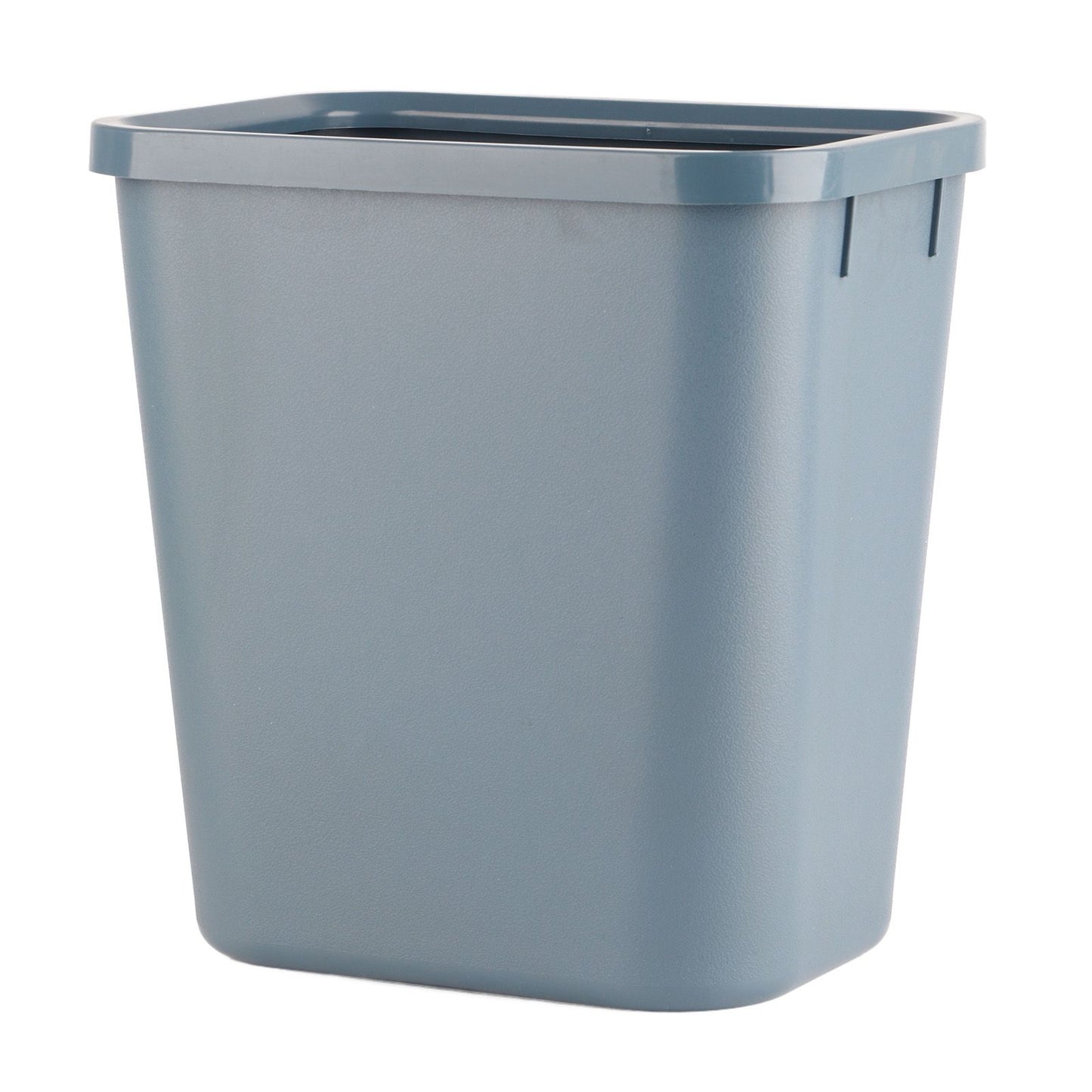 8L Rectangle Waste Bin Thicken Plastic Open Top Trash Can for Kitchen Bathroom Hotel Office Grey V1294-YM3117220226112-0421