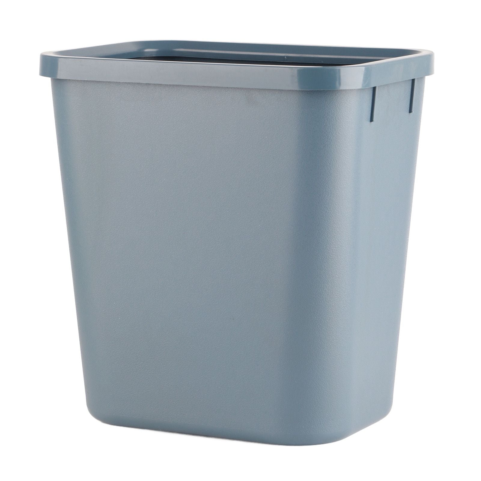 8L Rectangle Waste Bin Thicken Plastic Open Top Trash Can for Kitchen Bathroom Hotel Office Grey V1294-YM3117220226112-0421