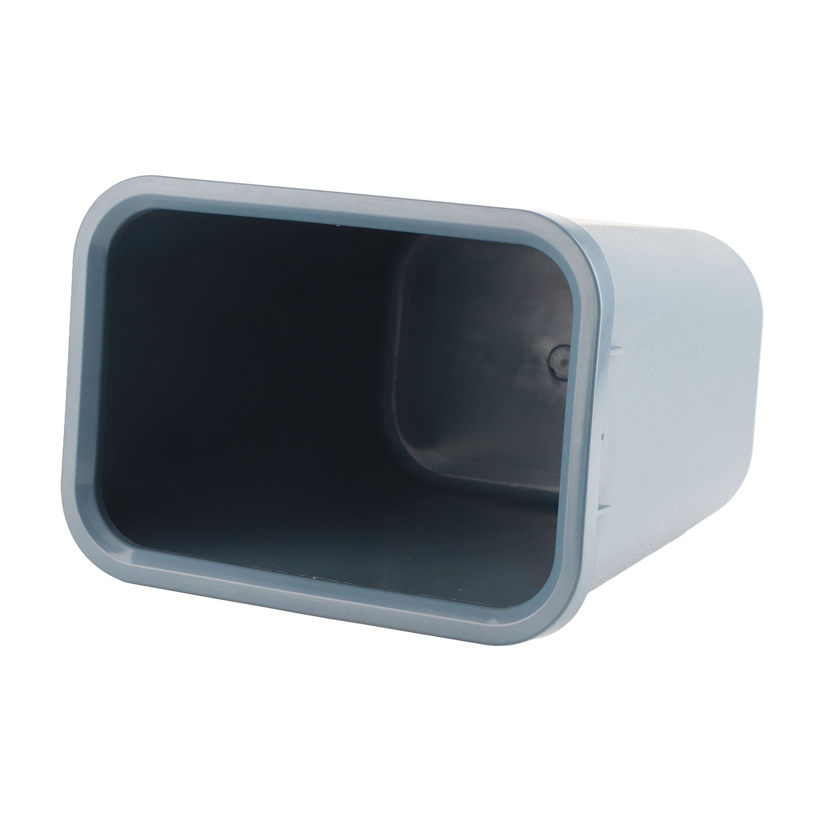 8L Rectangle Waste Bin Thicken Plastic Open Top Trash Can for Kitchen Bathroom Hotel Office Grey V1294-YM3117220226112-0421