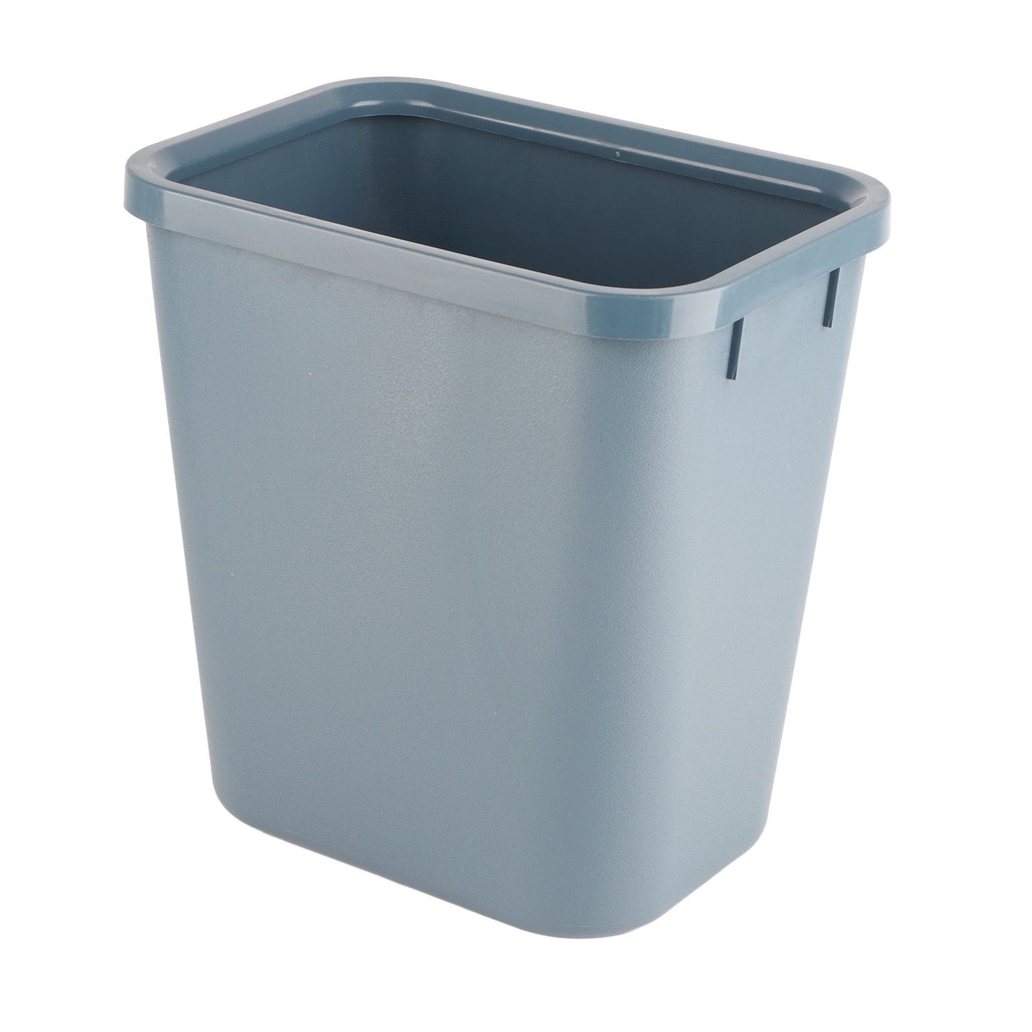 8L Rectangle Waste Bin Thicken Plastic Open Top Trash Can for Kitchen Bathroom Hotel Office Grey V1294-YM3117220226112-0421