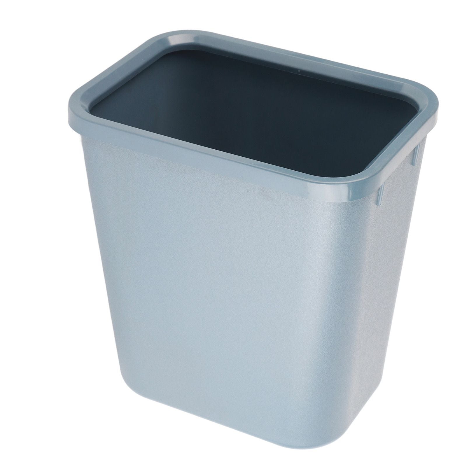 8L Rectangle Waste Bin Thicken Plastic Open Top Trash Can for Kitchen Bathroom Hotel Office Grey V1294-YM3117220226112-0421
