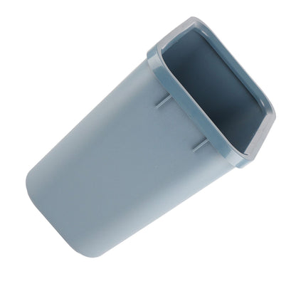 8L Rectangle Waste Bin Thicken Plastic Open Top Trash Can for Kitchen Bathroom Hotel Office Grey V1294-YM3117220226112-0421