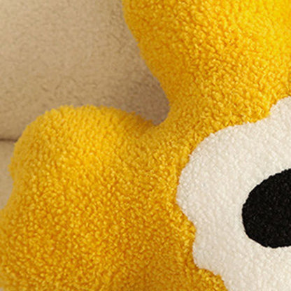 Hugging Pillow Flower Shaped Sponge Filling Soft Thick Decorative Throw Pillow for Sofa Yellow V1294-YM3117220226311-0421
