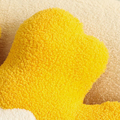 Hugging Pillow Flower Shaped Sponge Filling Soft Thick Decorative Throw Pillow for Sofa Yellow V1294-YM3117220226311-0421