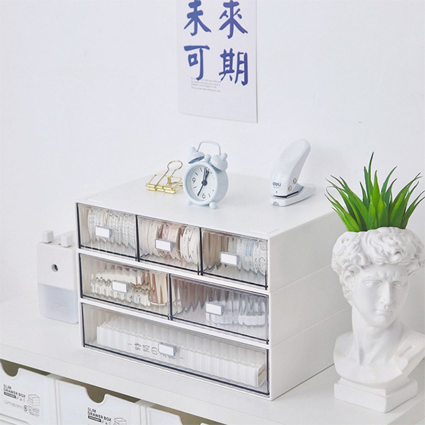 Desktop Drawer Organizer Waterproof Dustproof Plastic DIY Combination Multi Layer Stackable Drawer Storage V1294-YM3117220226412-0421