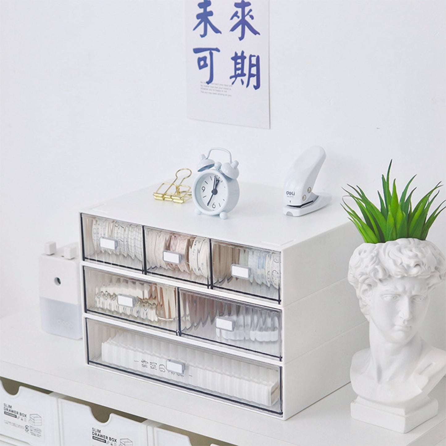 Desktop Drawer Organizer Waterproof Dustproof Plastic DIY Combination Multi Layer Stackable Drawer Storage V1294-YM3117220226412-0421