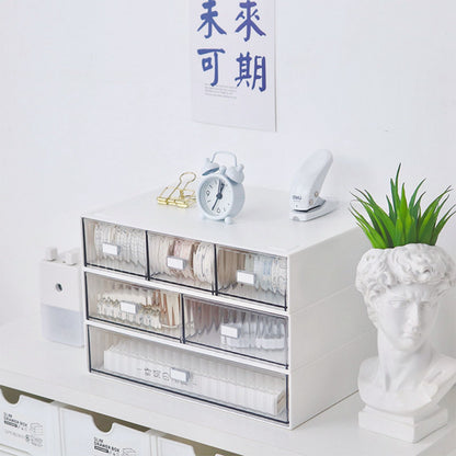 Desktop Drawer Organizer Waterproof Dustproof Plastic DIY Combination Multi Layer Stackable Drawer Storage V1294-YM3117220226412-0421