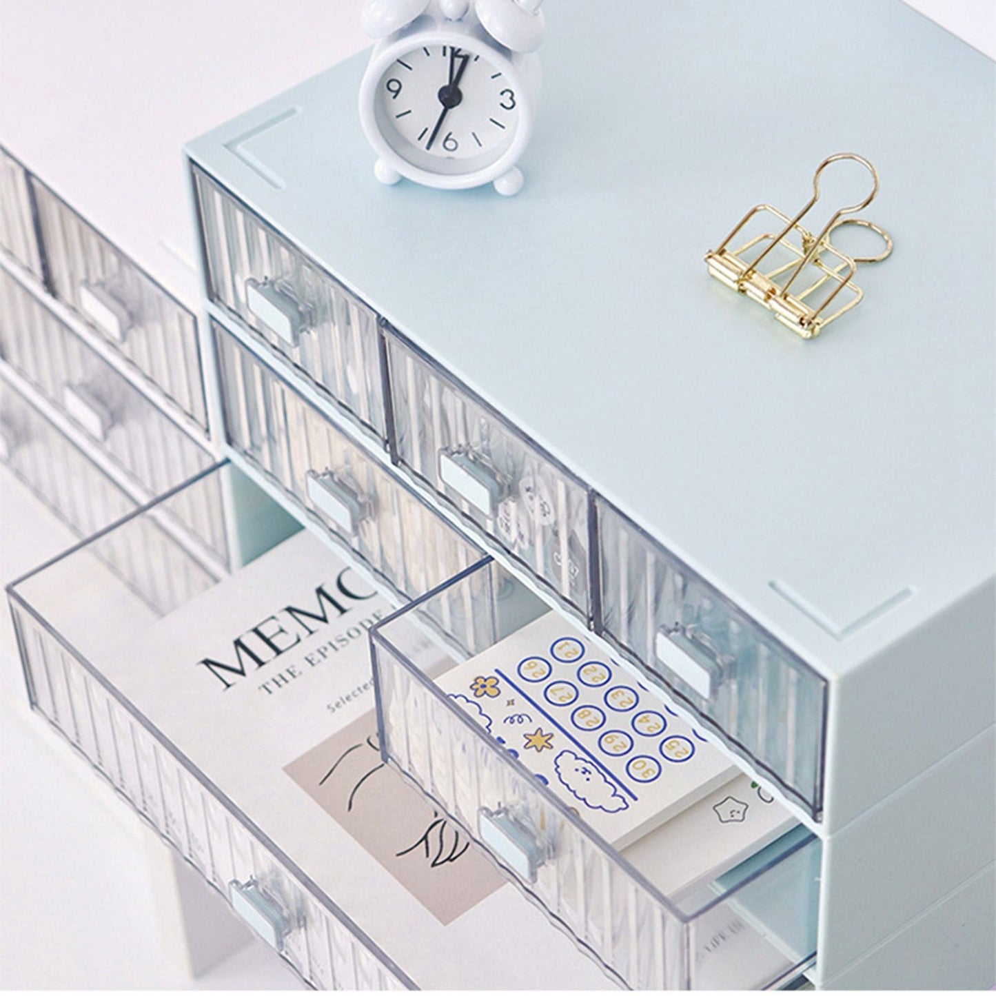Desktop Drawer Organizer Waterproof Dustproof Plastic DIY Combination Multi Layer Stackable Drawer Storage V1294-YM3117220226416-0421