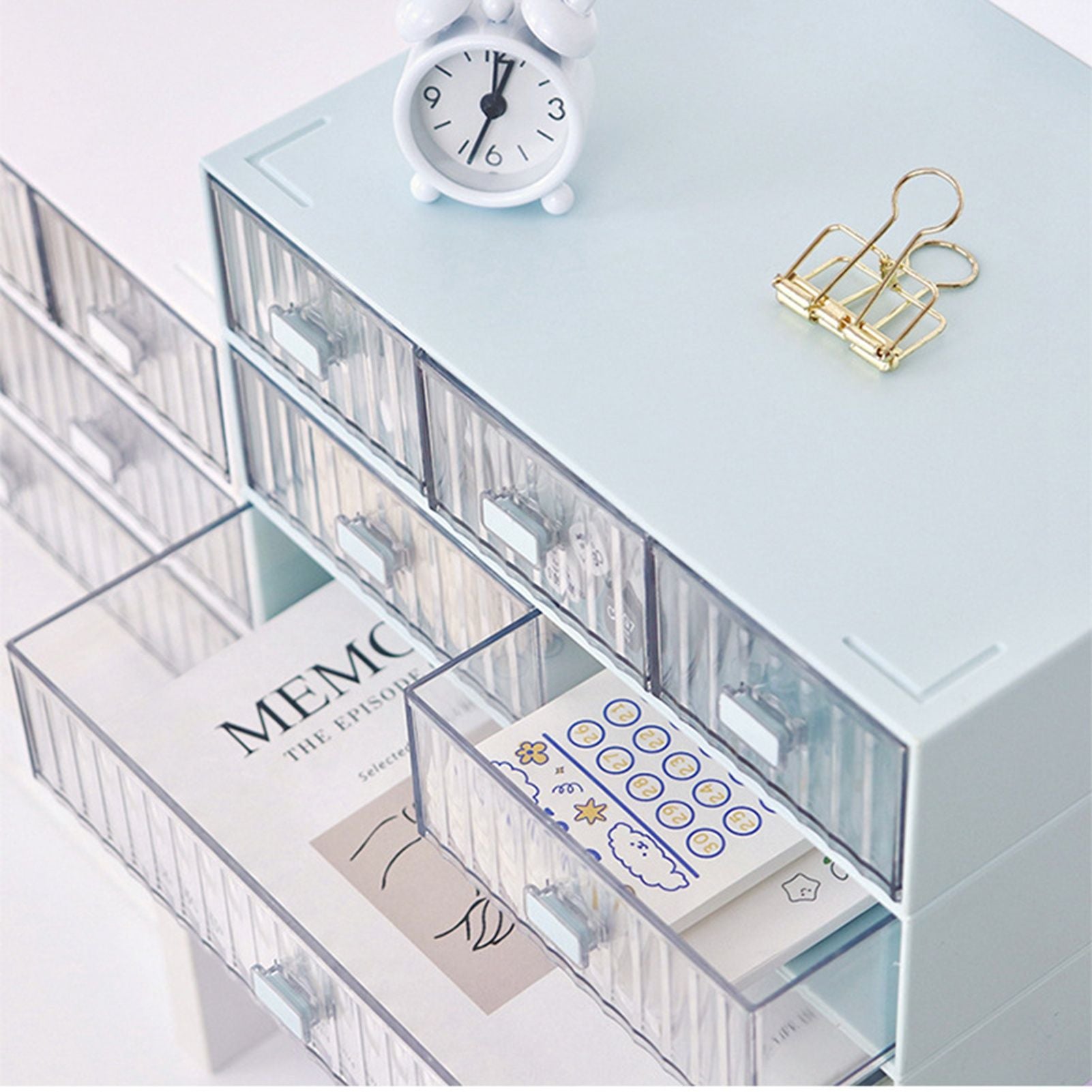 Desktop Drawer Organizer Waterproof Dustproof Plastic DIY Combination Multi Layer Stackable Drawer Storage V1294-YM3117220226416-0421