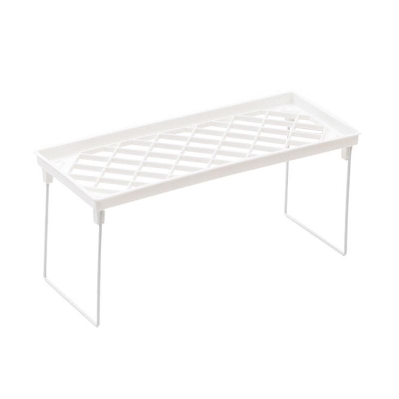 Dormitory Storage Shelf Strong PP Metal Foldable Design Simple Style Desktop Display Shelf for Home Dormitory V1294-YM3117220226711-0421